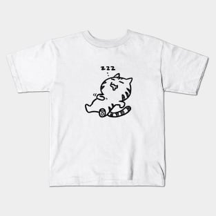 Cat: ZZZ ( back ) Kids T-Shirt